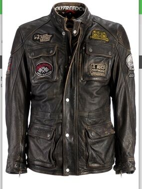 🇮🇹Holyfreedom 🇮🇹 Quattro Evolution leather jacket